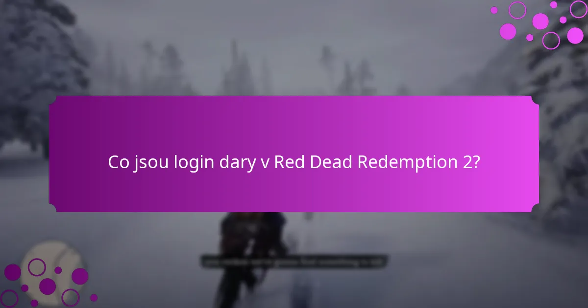 Jak mohou hráči získat login dary v Red Dead Redemption 2?