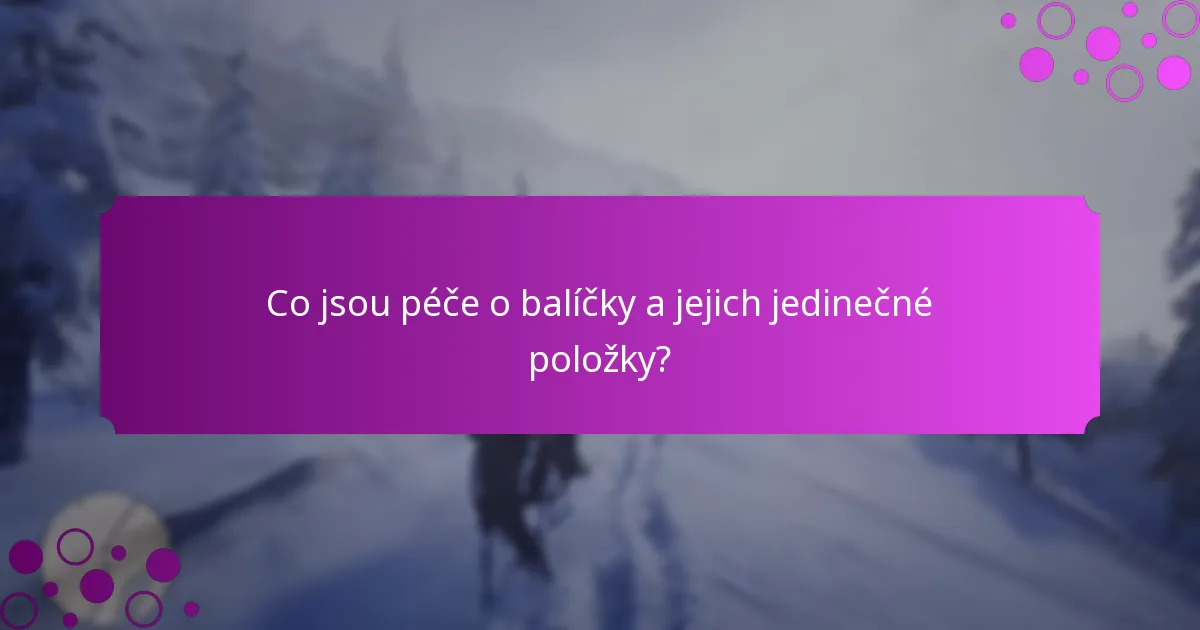 Jaké jsou aktuální časově omezené nabídky pro péče o balíčky?