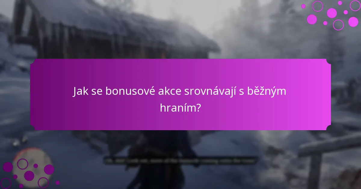 Jaká je doba trvání a dostupnost bonusových akcí?