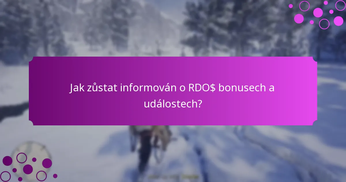 Jaké speciální mise přispívají k RDO$ bonusům?